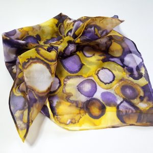 Siidisall: kollane-lilla