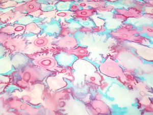 Siidisall: roosa-sinine