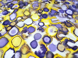 Siidisall: kollane-lilla