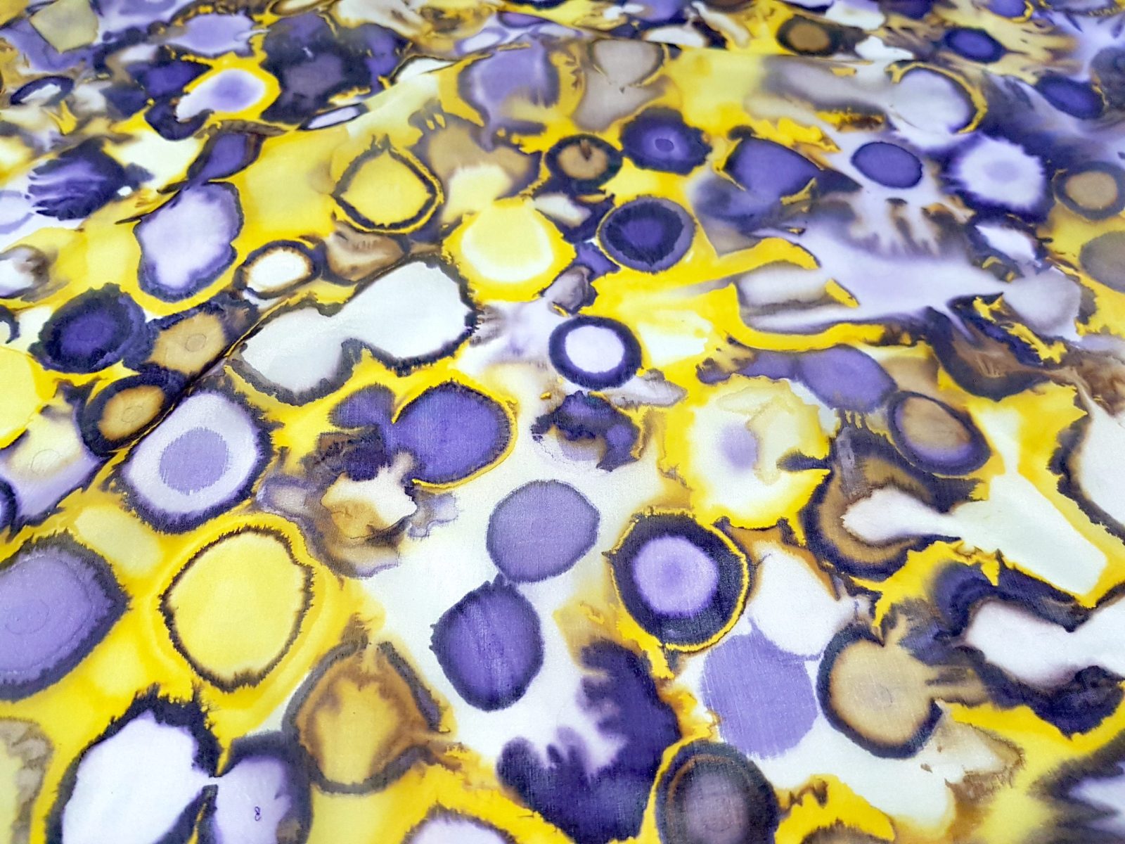 Siidisall: kollane-lilla - Image 2